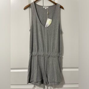 C’EST MOI-bamboo romper , heather grey in a size medium- NWT
